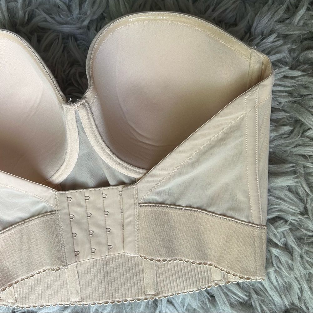 Wacoal Red Carpet Long Line bustier bra top women’s size 34DDD - Picture 8 of 10
